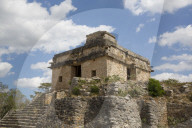 Structure of the Seven Dolls, Mayan Ruins, Dzibilchaltun Archaeological Site, 700-800 AD, near Merida, Yucatan, Mexico