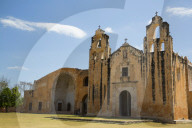 Former Convent San Miguel Arcangel, founded 1541 AD, Route of the Convents, Mani, Yucatan, Mexico