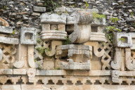 Chac Rain God Mask, Palace, Labna Archaeological Site, Mayan Ruins, Puuc Style, Yucatan, Mexico