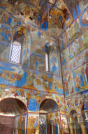 Frescoes, St John the Theologian's Gate Church, Kremlin, Rostov Veliky, Golden Ring, Yaroslavl Oblast, Russia