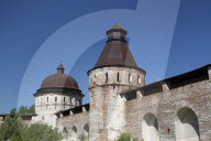 Towers and Walls, Boris and Gleb Monastery, Borisoglebsky, Golden Ring, Yaroslavl Oblast, Russia
