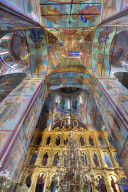 Frescoes, Holy Dormition Cathedral, The Holy Trinity Saint Serguis Lavra, UNESCO World Heritage Site, Sergiev Posad, Russia