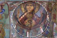 Frescoes, Holy Dormition Cathedral, The Holy Trinity Saint Serguis Lavra, UNESCO World Heritage Site, Sergiev Posad, Russia