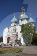 Holy Dormition Cathedral, The Holy Trinity Saint Serguis Lavra, UNESCO World Heritage Site, Sergiev Posad, Russia