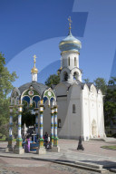 Holy Well (foreground), Holy Spirit Church, Holy Trinity Saint Serguis Lavra, UNESCO World Heritage Site, Sergiev Posad, Russia