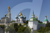 Overview, The Holy Trinity Saint Serguis Lavra, UNESCO World Heritage Site, Sergiev Posad, Russia
