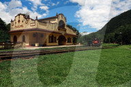 The station in the jungle at Marumbi, a mountain in Parana state, south Brazil