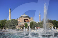 Hagia Sophia, Aya Sofya, UNESCO World Heritage Site, Sultanahmet Square Park, Istanbul, Turkey, Europe