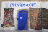 Pharmacy, Morrocan Carpets, Medina, UNESCO World Heritage Site, Essaouira, Morocco, North Africa