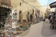 Artisans Market Below Ramparts, Medina, UNESCO World Heritage Site, Essaouira, Morocco, North Africa