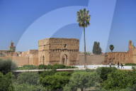 El Badi Palace, (Badii, Badia), The Incomparable Palace, 16th Century, Marrakesh, Marrakech, Morocco, North Africa