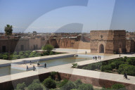 El Badi Palace, (Badii, Badia), The Incomparable Palace, 16th Century, Marrakesh, Marrakech, Morocco, North Africa