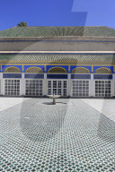 Courtyard, Bahia Palace, UNESCO World Heritage Site, Marrakesh, Marrakech, Morocco, North Africa