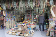 Spices and Herbs, Souk, Market, Medina, UNESCO World Heritage Site, Marrakesh, Marrakech, Morocco, North Africa
