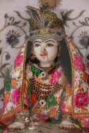 Hindu temple murthi (statue) depicting Radha. India.