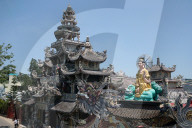 Linh Phuoc Buddhist Pagoda. Dalat. Vietnam.