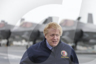 Boris Johnson HMS Queen Elizabeth II Aircraft Carrier
