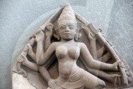 Museum of Cham Sculpture. Durga. 10th century. Danang. Vietnam.