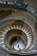 Vatican museums, Rome. Spiral staircase. Italy.