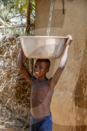 Collecting water in a Zou province village, Benin.