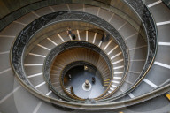 Vatican museums, Rome. Spiral staircase. Italy.