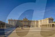 The Exterior of The Royal Palace, Madrid, Spain, South West Europe,
