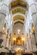 Interior of Almudena Cathedral, Madrid, Spain, South West Europe