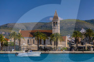 Trogir Harbour, Trogir, Dalmatian Coast, Croatia, Europe