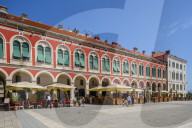Republic Square, Split, Dalmatian Coast, Croatia, Europe