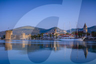 Trogir Harbour, Trogir, Dalmatian Coast, Croatia, Europe