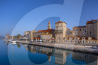 Trogir Harbour, Trogir, Dalmatian Coast, Croatia, Europe