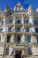 Art Nouveau Architecture on Albert Street, Riga, Latvia, Northern Europe,