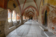 Cloisters in the Dome Cathedral, Riga, Latvia, Northern Europe,
