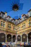 Market in the Old Stock Exchange, Lille, France, West Europe