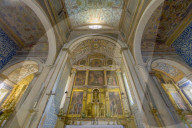 Santa Maria Church, Interior, Main altar, Obidos, Leiria District, Estremadura, Portugal