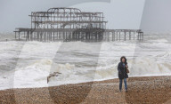 High winds in Brighton and the South East forcast for today. 