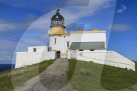 Stoer Head Stevenson Lighthouse, Summer, Stoer Peninsula, Lochinver, Sutherland, Scottish Highlands, Scotland, United Kingdom