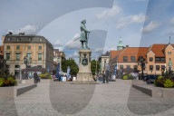 Town square of the Unesco world heritage sight the Naval base of Karlskrona, Sweden