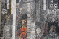 Wall mosaics in the Founders of the Bulgarian State Monument or Monument to 1300 Years of Bulgaria, Shumen