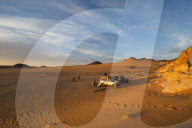 Expedition jeep in Northern Chad, Africa