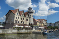 Fishing Village along the Pregel river, Kaliningrad, Russia