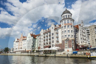 Fishing Village along the Pregel river, Kaliningrad, Russia