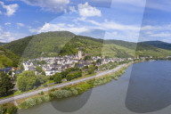 The rhine river at Lorch, Unesco world heritage sight Midle Rhine valley, Germany