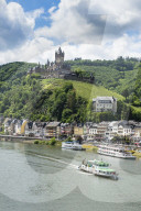 Imperial castle of Cochem on the Moselle, Moselle valley, Germany