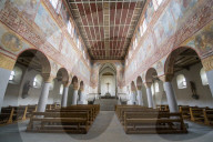 St. Georg church, Reichenau-Oberzell, Unesco world heritage sight Reichenau Island on lake Constance, Germany