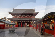 Sensoji Temple in Cherry blossom season