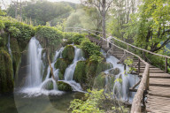 Waterfall in Plitvice Lakes National Park