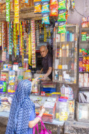 A local store in the Blue City in Jodhpur, Rajasthan, India, Asia,