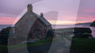 Cove Harbour at Sunrise, Scottish Borders, Scotland, UK