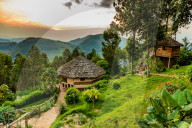 Agandi Eco Lodge (the huts) - Bwindi Impenetrable Forest National Park, Uganda